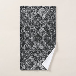 Lacework noir Serviette artisanale
