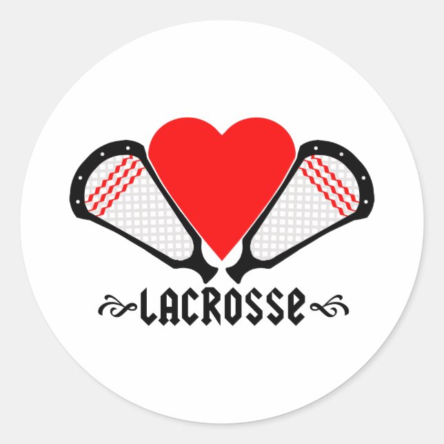 Lacrosse Designs GirlsLacrosse Sticker (Devant)