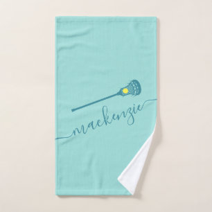 Lacrosse Girls Personalized Turquoise Blue Sport