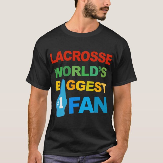 Lacrosse - le T-shirt des plus grands hommes de la (Devant)