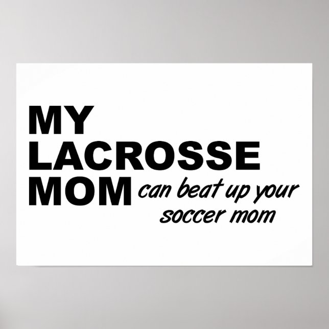 Lacrosse Maman Drôle Poster (Devant)