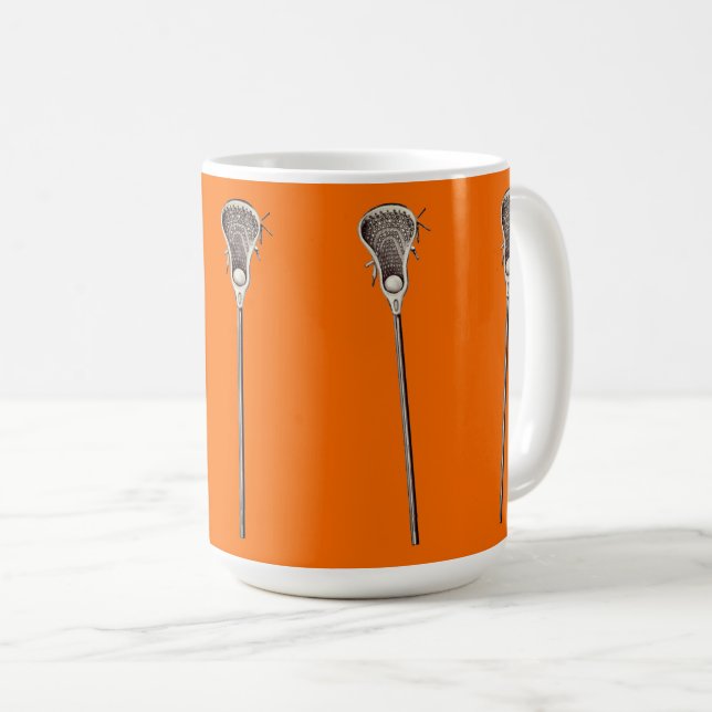 Lacrosse Orange Café Mug (Devant droit)