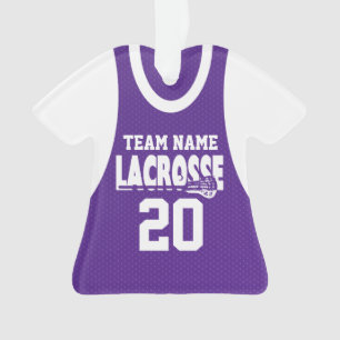 Lacrosse Sports Jersey Purple avec photo