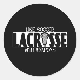 Lacrosse un autocollant du football