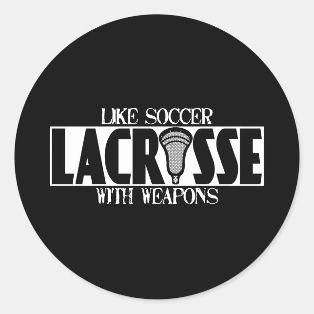 Lacrosse un autocollant du football (Devant)