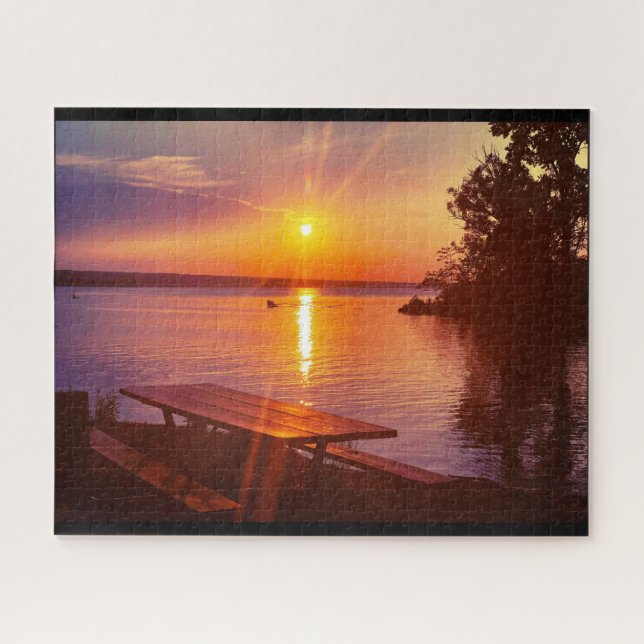 LACS À DOIGTS CAYUGA LAKE JIGSAW PUZZLE (Horizontal)