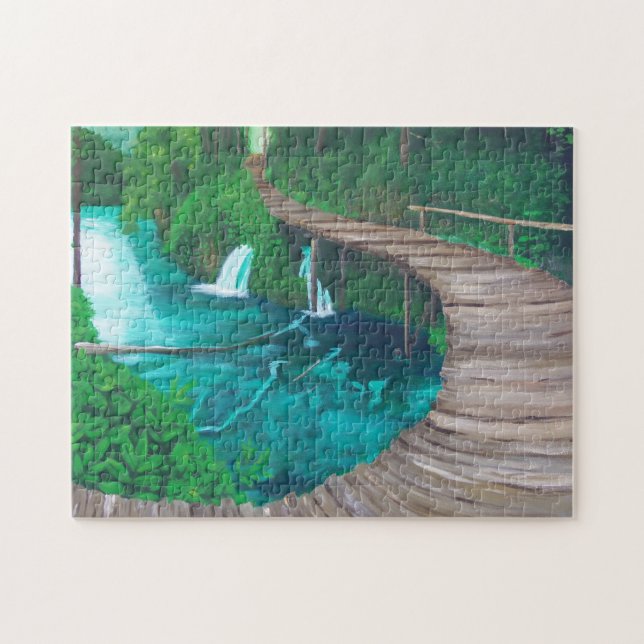 Lacs Croatie Plitvice de puzzle (Horizontal)