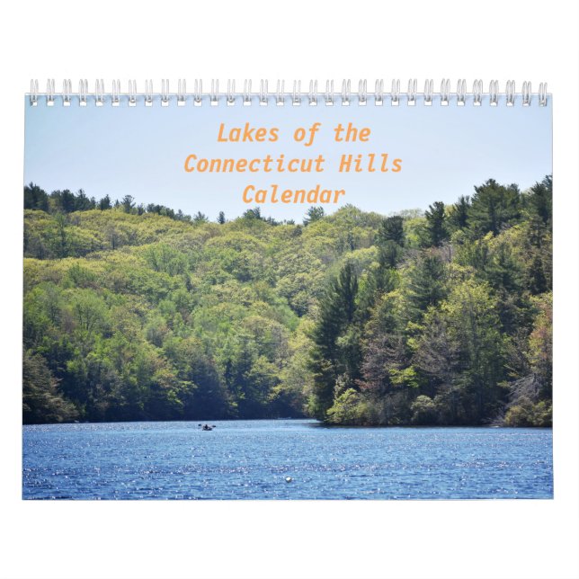 Lacs du calendrier de collines du Connecticut (Protection)