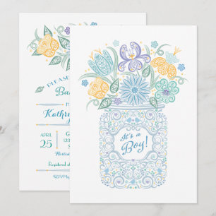 Lacy Mason Baby shower C'est une Invitation de gar