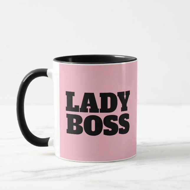 LADBOSS BOSS PINK COFFEE MUGS (Gauche)