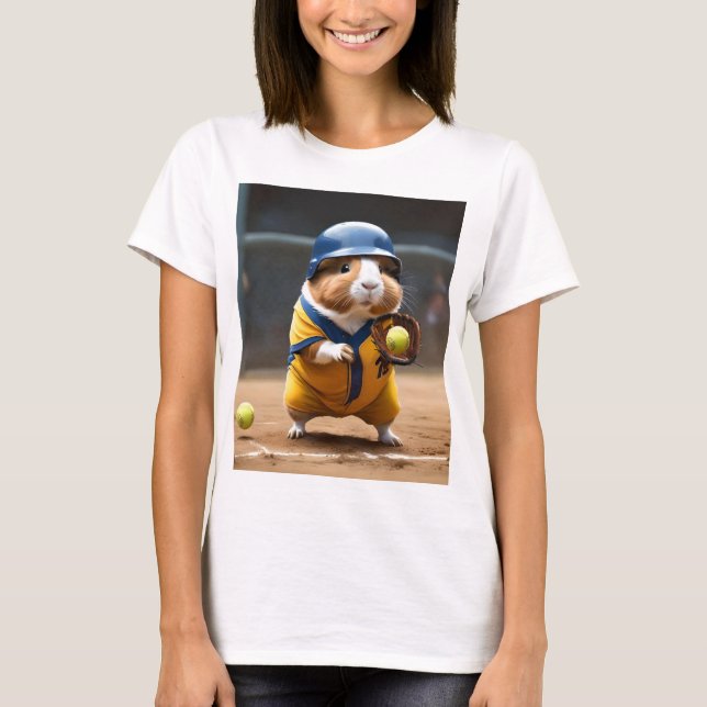 Ladies Guinea Pig Softball Superstar, Tshirt (Devant)