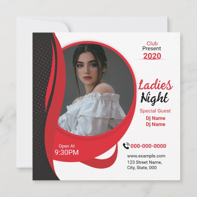 Ladies Night Club Flyer Template (Devant)