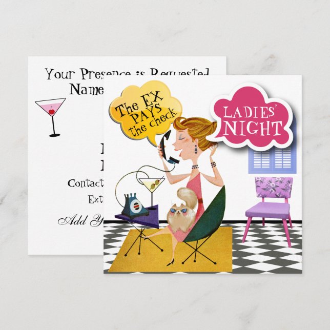 Ladies Night Out - Invitation SRF (Devant / Derrière)