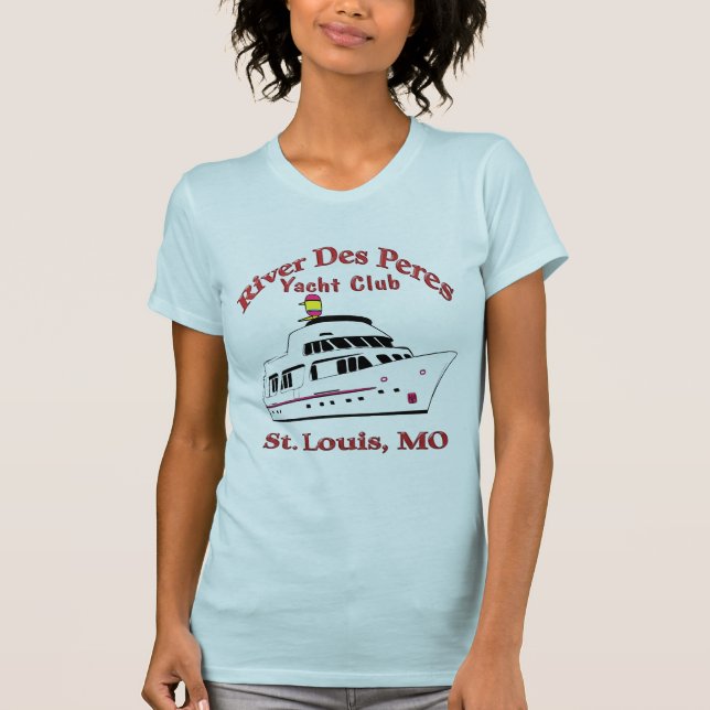 Ladies River Des Peres Yacht Club T-Shirt (Devant)