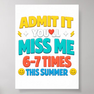 L'admettre Vous Alliez Me Manquer 67 Affiche Impri