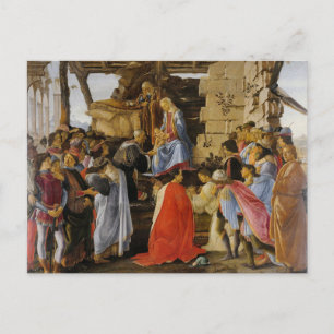 L'Adoration des Mages par Botticelli Carte postale