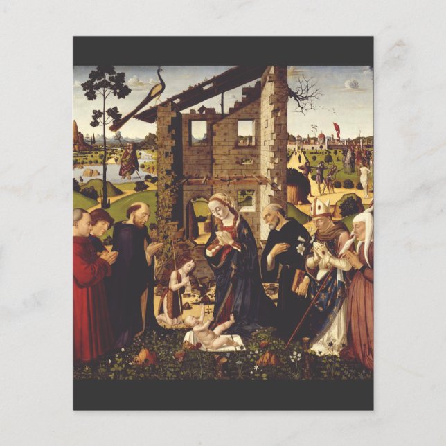 L'Adoration par Biagio d'Antonio Art Médiéval (Devant)