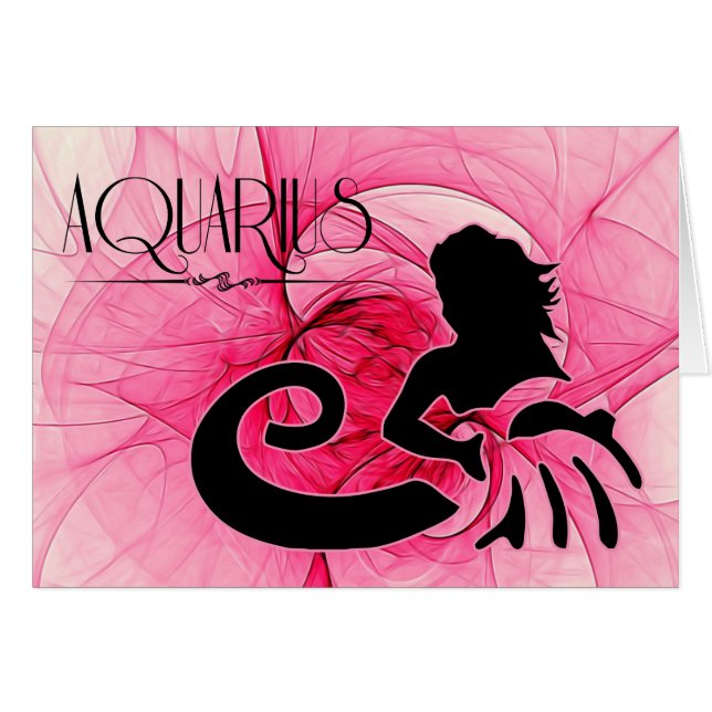 Lady Aquarius Zodiac Blank (Devant Horizontal)