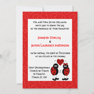 Lady Bug Faire-part de mariage