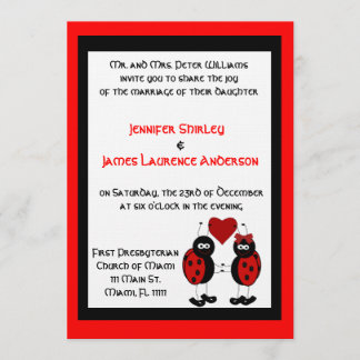 Lady Bug Faire-part de mariage