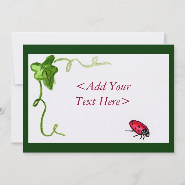 Lady Bug Invitation (Devant)