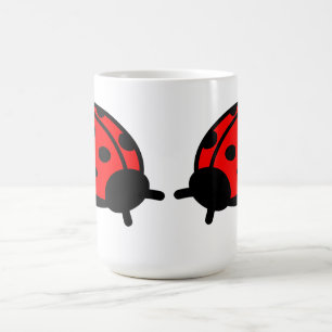 Lady Bug White Mug