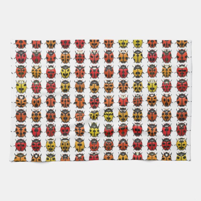 Lady Bugs 1 serviette de cuisine (Horizontal)