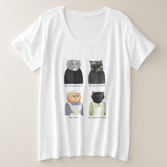 LADY CATS T-shirt féminin plus taille (Design devant)