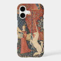 Lady Et La Licorne Moyen Age Tapisserie Vintage