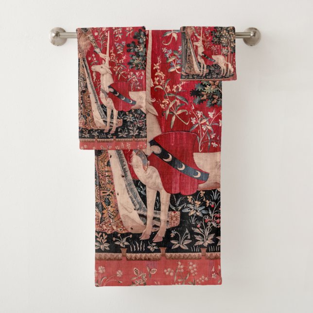 Lady et Unicorn Moyen Tapestry Touch (En situation)