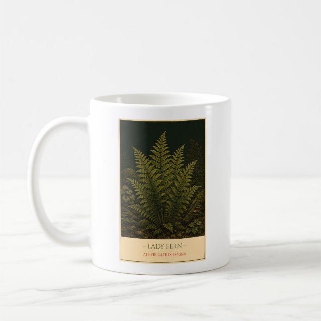 Lady Fern – Vintage Botanical Mug (Gauche)