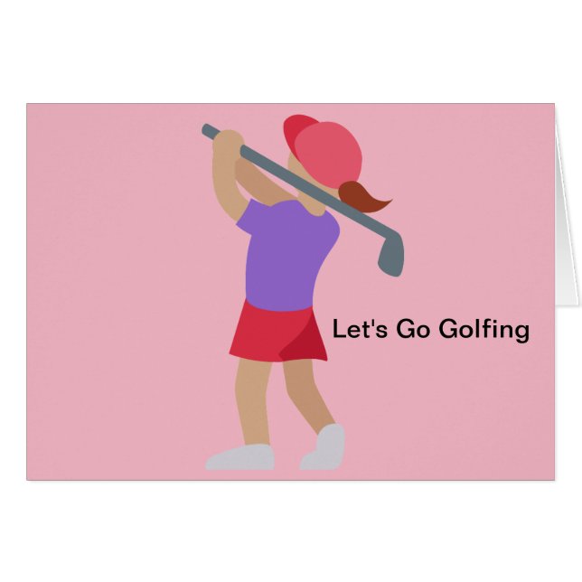 Lady Golfer (Devant horizontal)