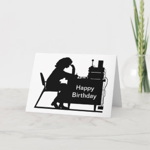 Lady Ham Copier le message Silhouette carte d'anni