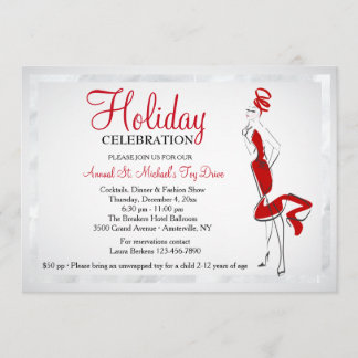 Lady In Red Invitation
