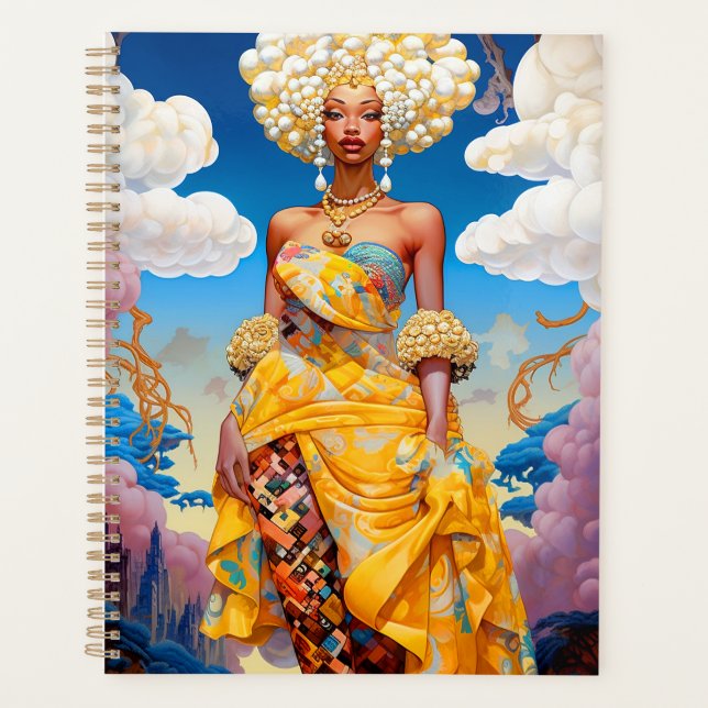 Lady In Surreal World Art Africain Américain (Devant)