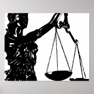 Lady Justice Poster Scales De Justice Droit D'Impr