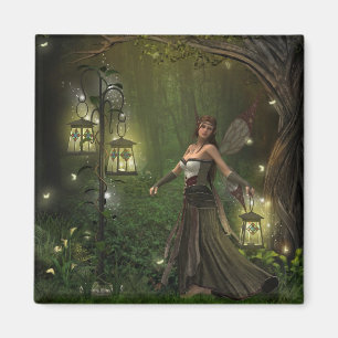 Lady of the Lanterns Refrigerator Magnet