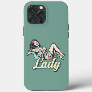 "Lady Pin-Up Art iPhone 13 Pro Max Coque