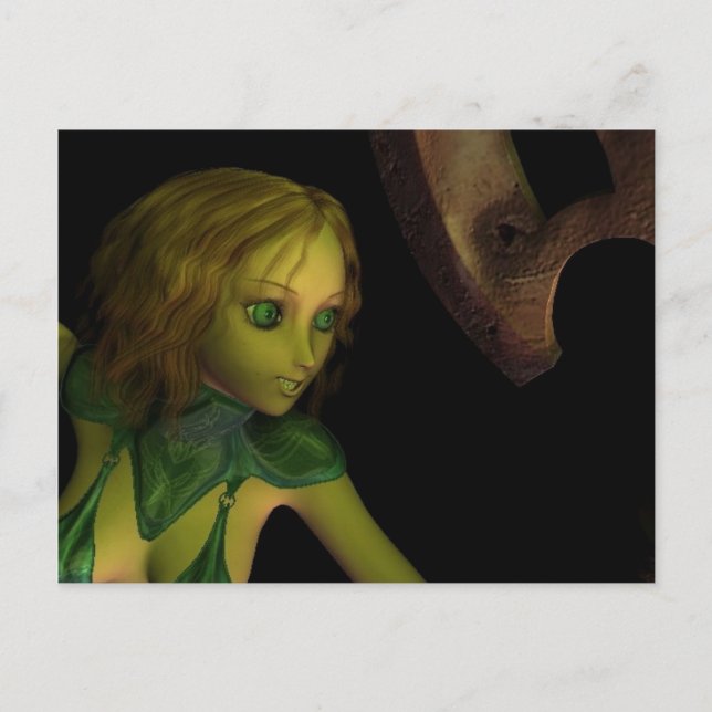 Lady sous la carte postale (Devant)