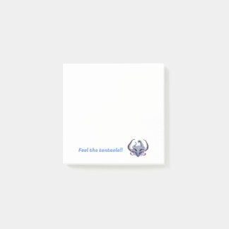 Lady tentacle post-it notes