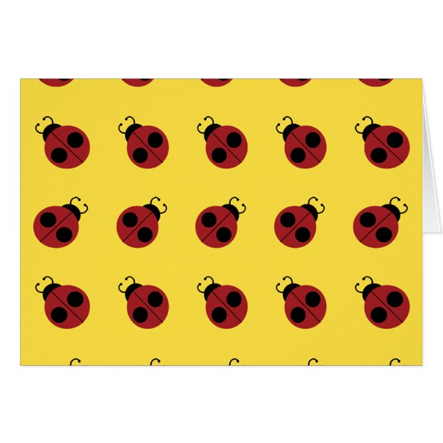 Ladybug 60s rétro cool rouge jaune (Devant horizontal)
