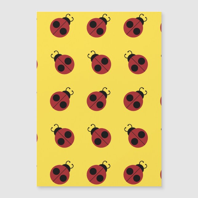 Ladybug 60s rétro cool rouge jaune (Devant)