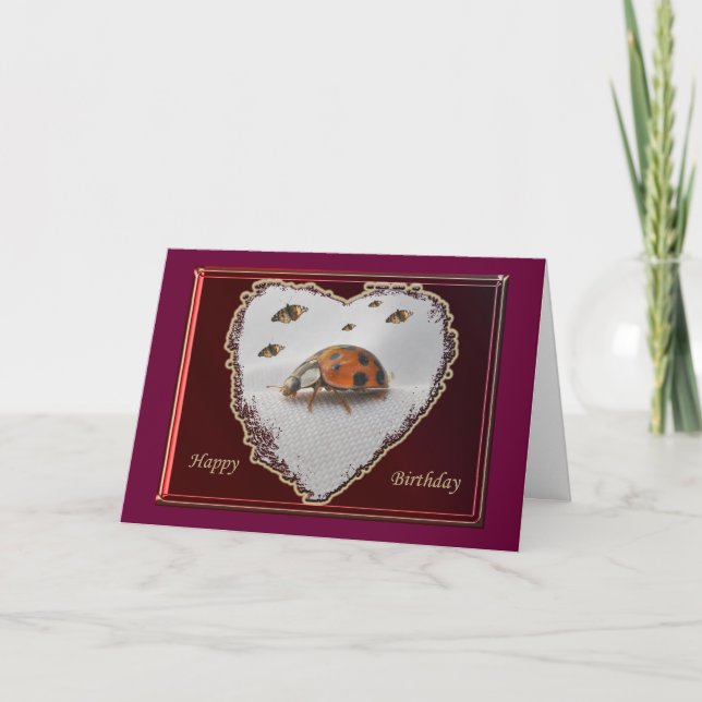 Ladybug Bonne Carte Anniversaire (Devant)