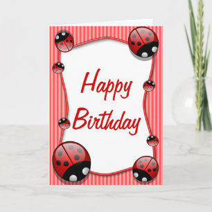 Ladybug Bonne Carte Anniversaire