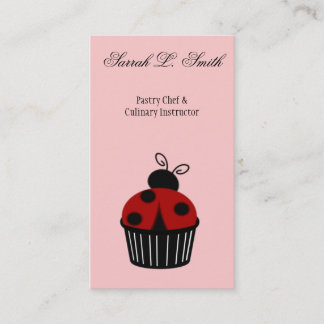 Ladybug Cupcake Carte de visite