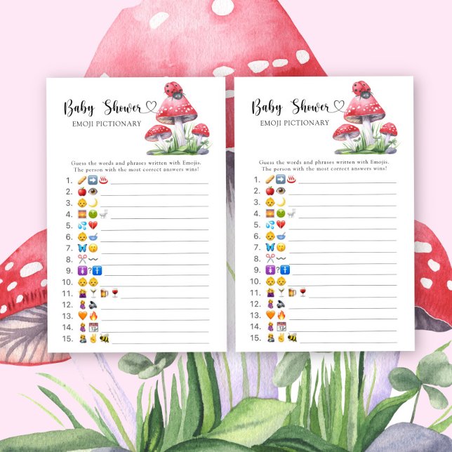 Ladybug - émoticônes jeu de baby shower (Créateur téléchargé)