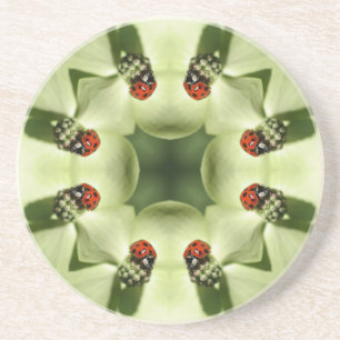 Ladybug Kaleidoscope Dessous de verre animal