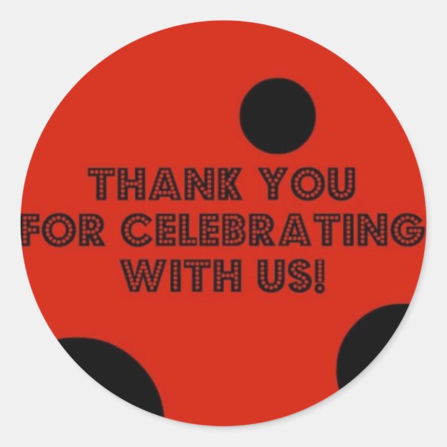 ladybug merci autocollant (Devant)