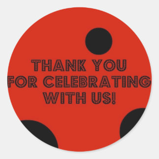 ladybug merci autocollant