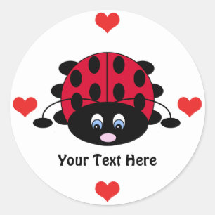 Ladybug personnalisé avec Stickers Coeur